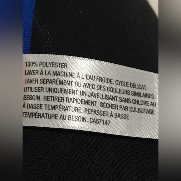 Mossimo Blue Draped Blouse Gold Zipper In Back Size M/M 100% polyester - Picture 9 of 9